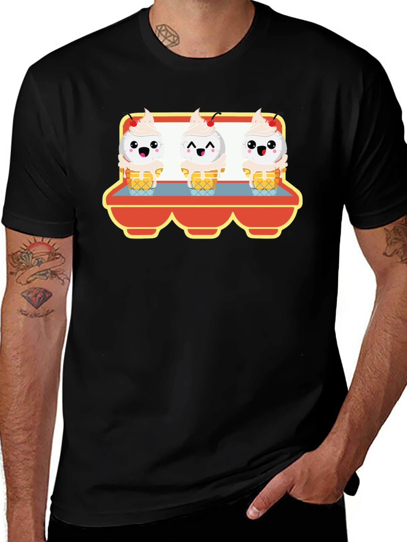 Cute Ice Cream Cone T-Shirt - Unique Graphic Tee