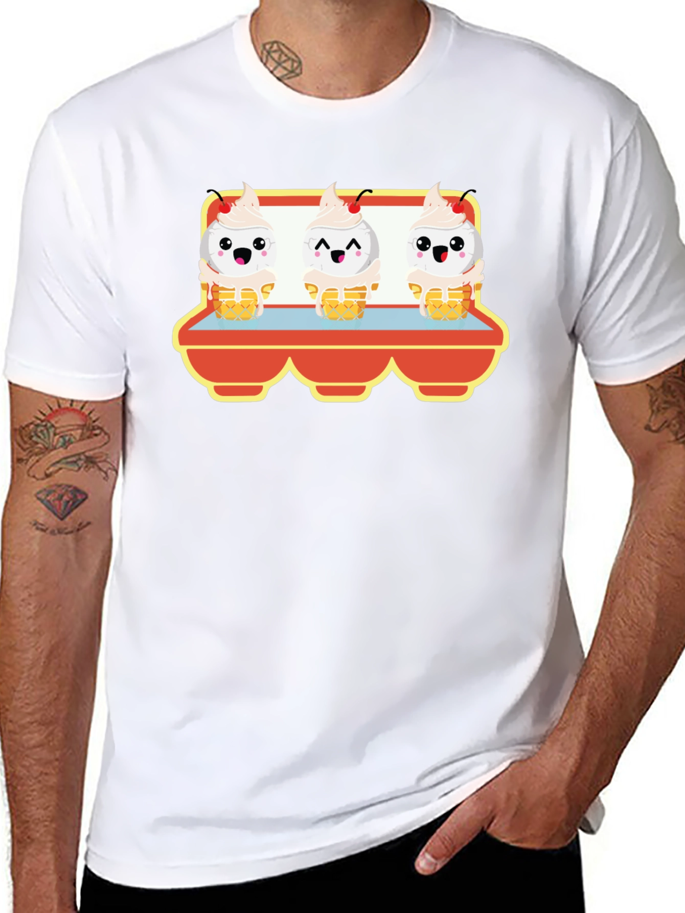 Cute Ice Cream Cone T-Shirt - Unique Graphic Tee
