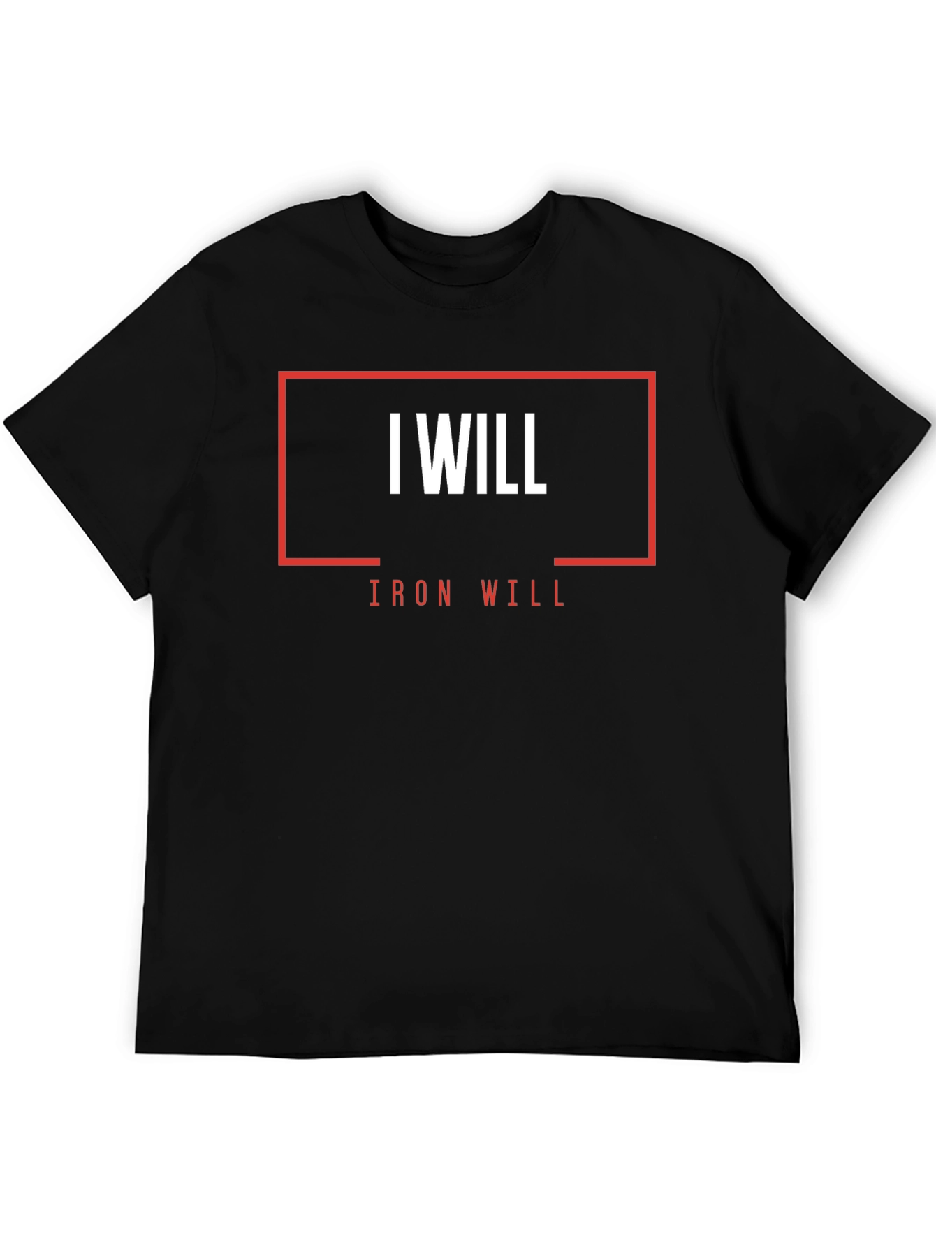 I Will Iron Will Black Graphic T-Shirt
