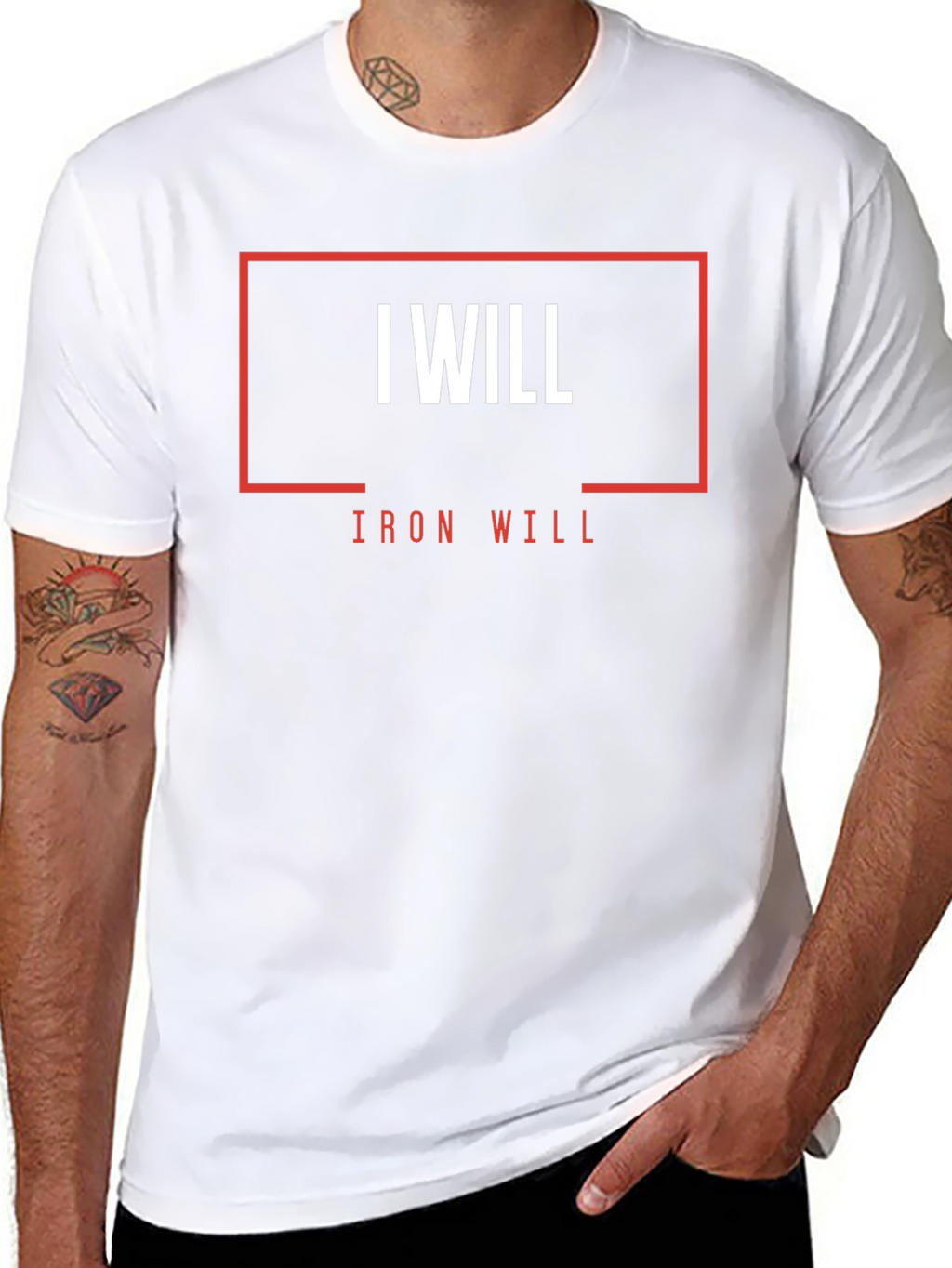 I Will Iron Will Black Graphic T-Shirt