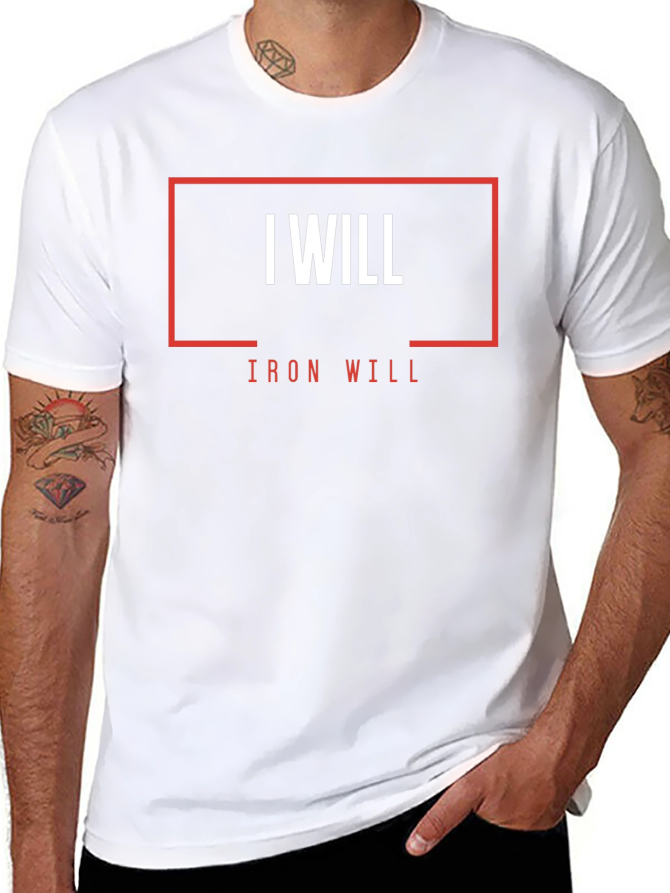 I Will Iron Will Black Graphic T-Shirt