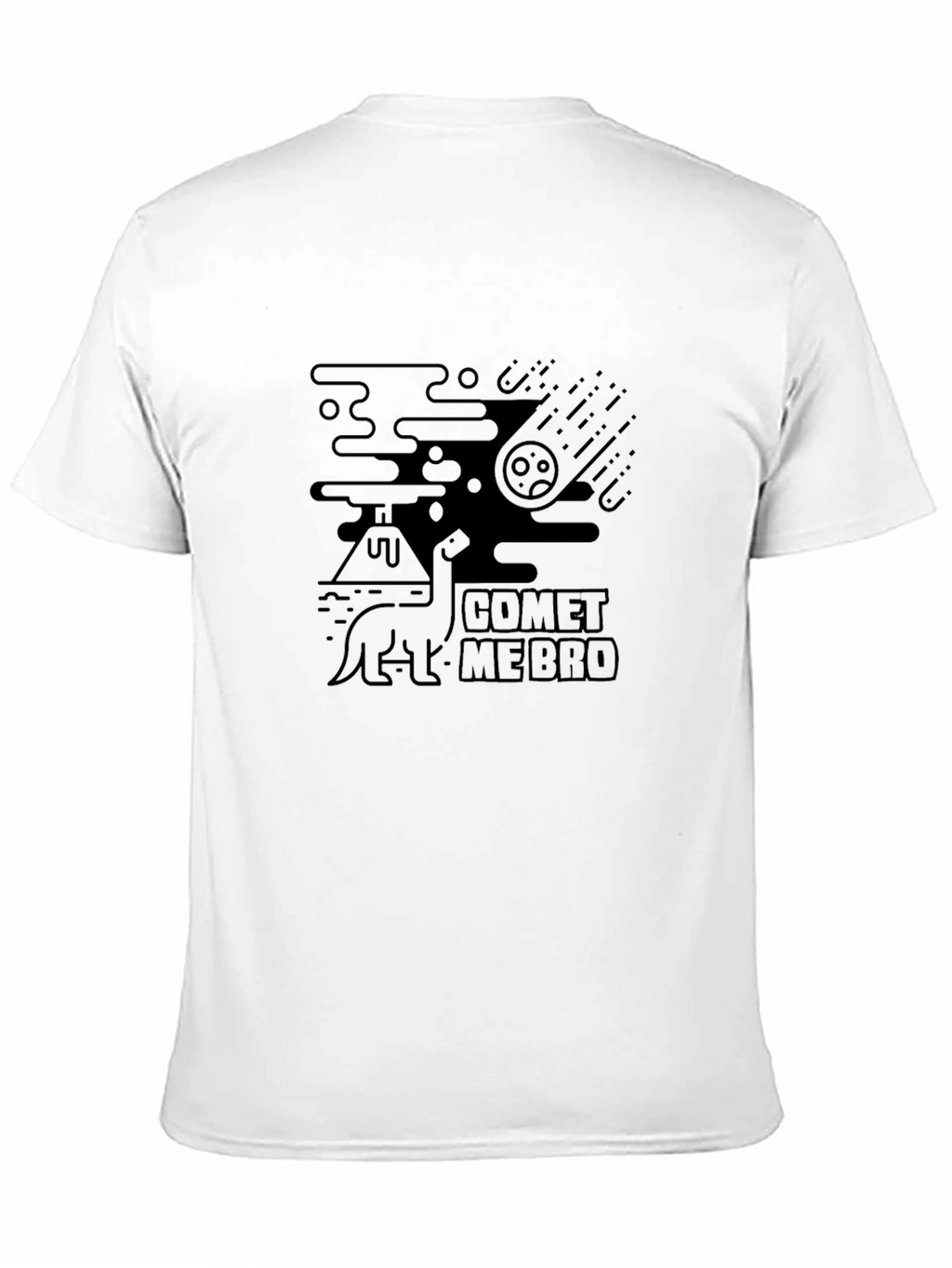 Comet Me Bro Black Graphic T-Shirt