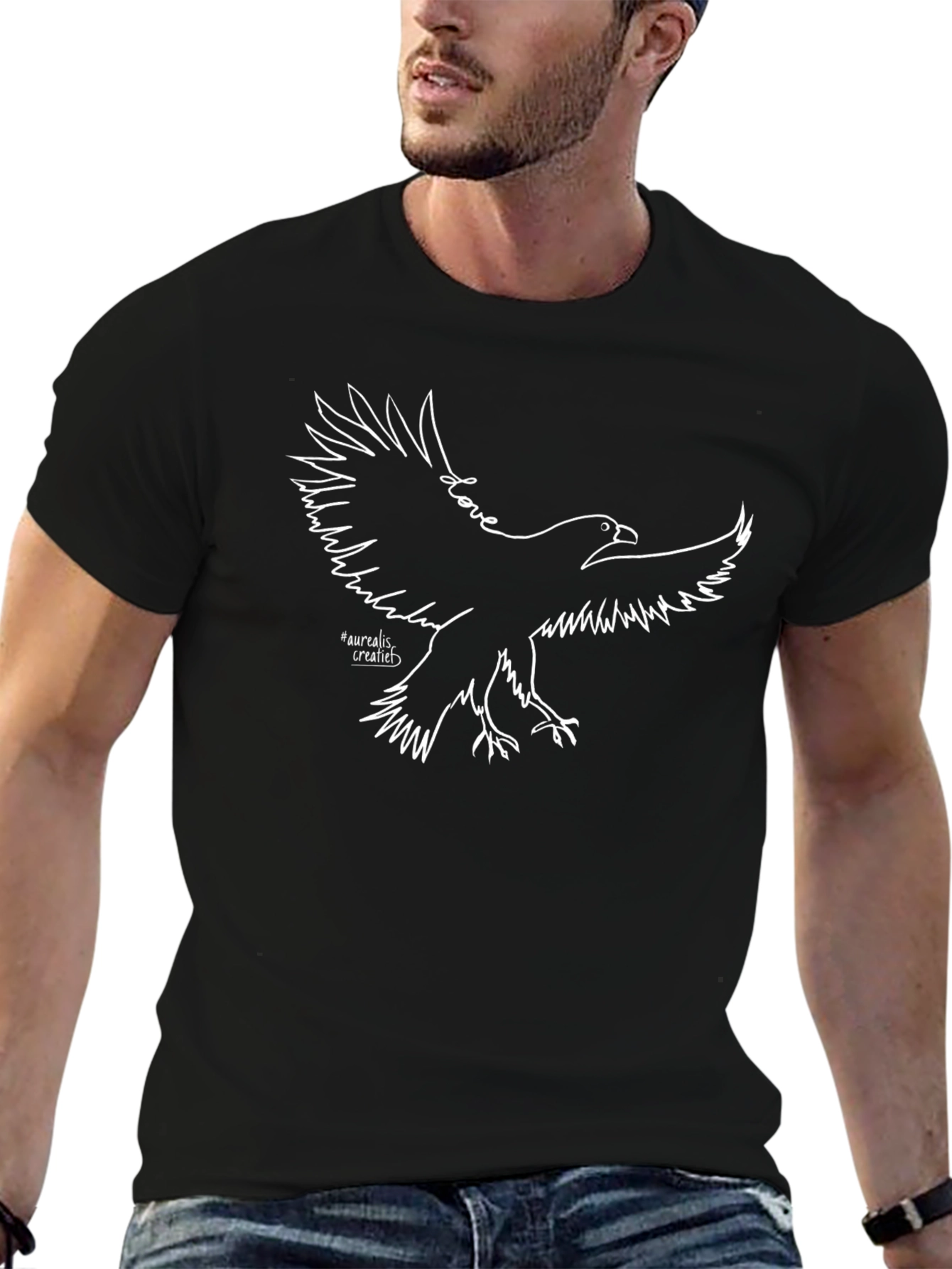 Eagle Love Graphic T-Shirt - Stylish Mens Tee