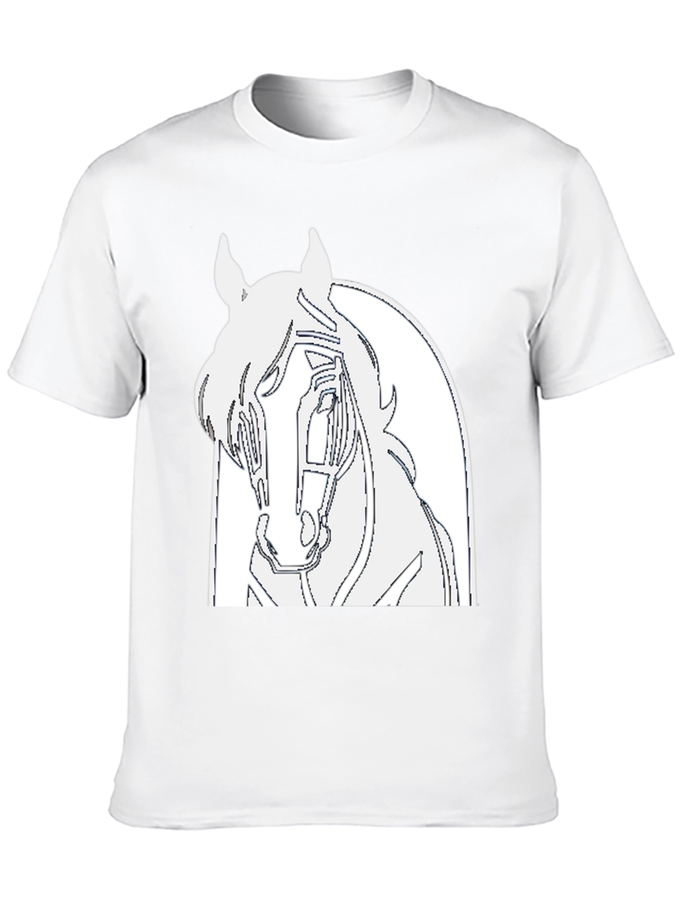 Black Horse Graphic Tee - Equestrian Style