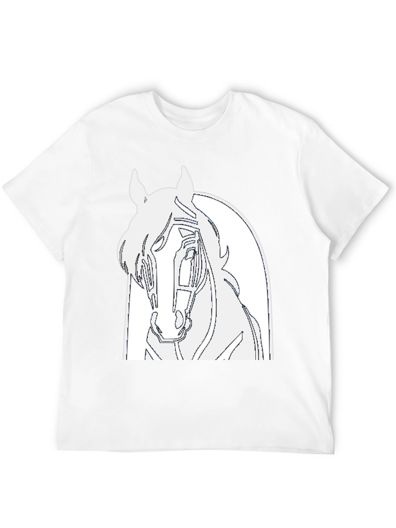 Black Horse Graphic Tee - Equestrian Style