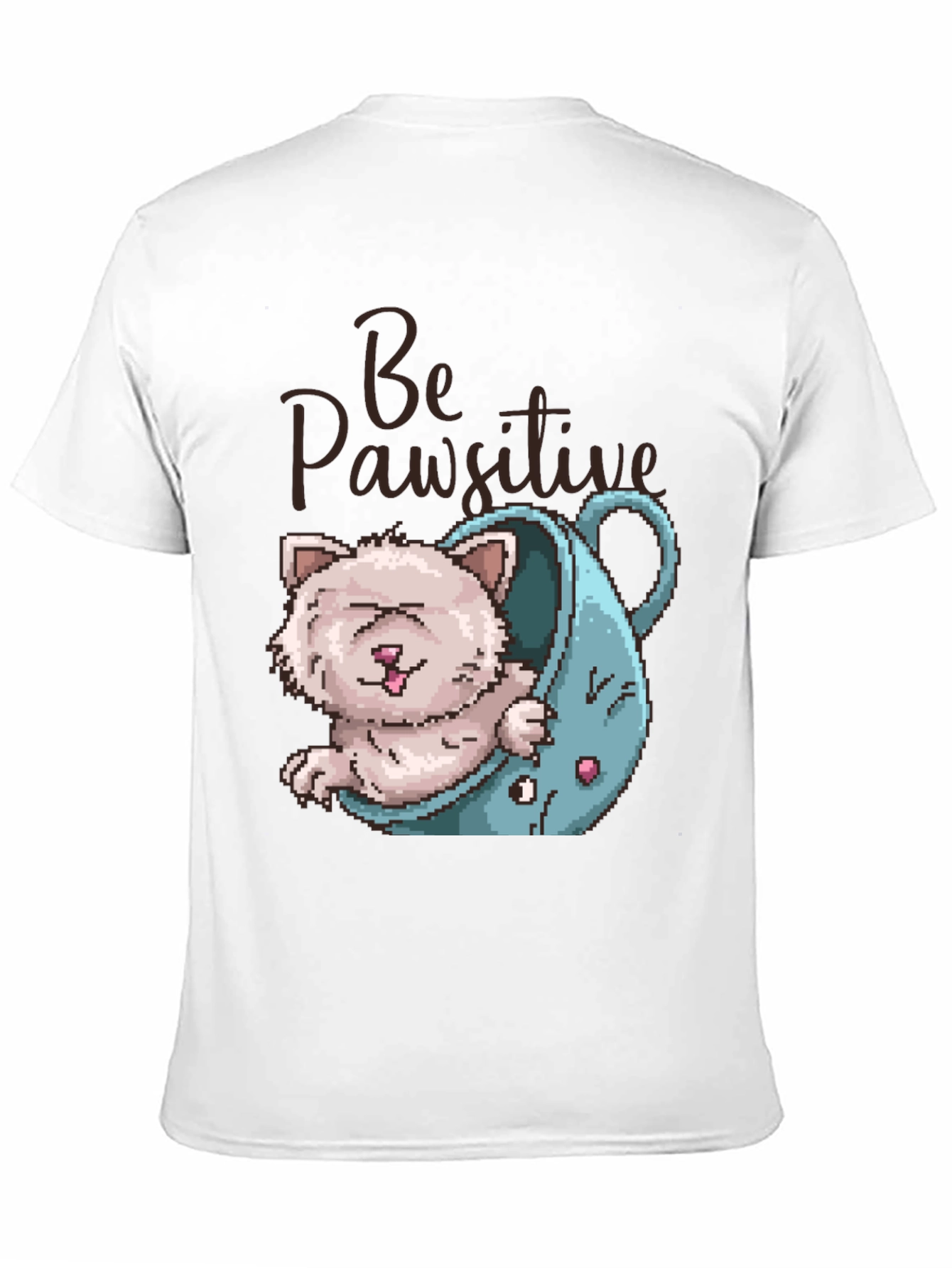 Be Pawsitive Cat Lover T-Shirt