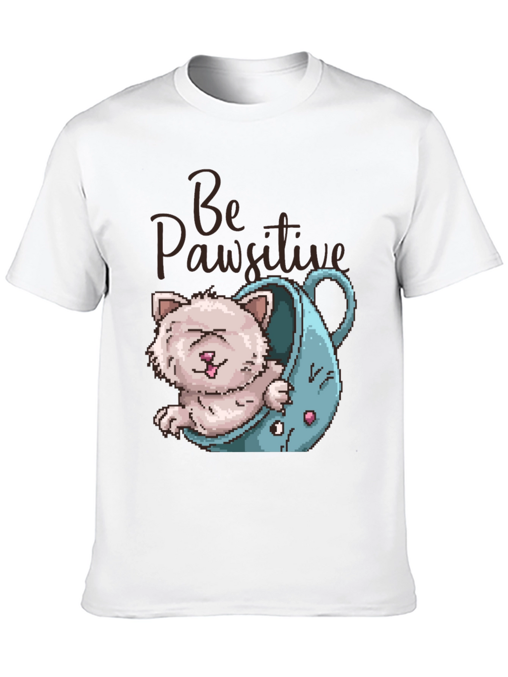 Be Pawsitive Cat Lover T-Shirt