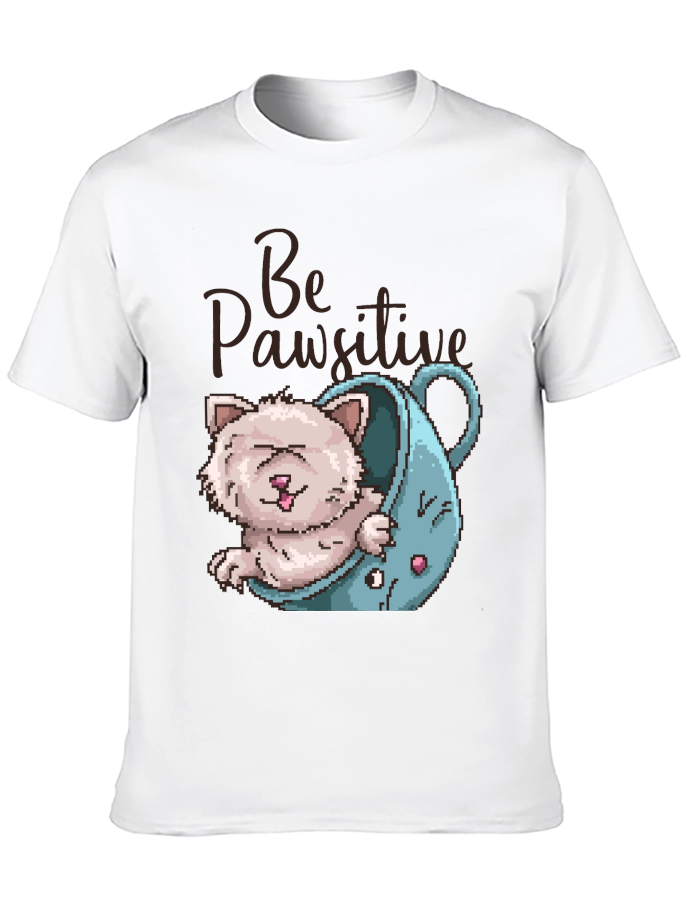 Be Pawsitive Cat Lover T-Shirt