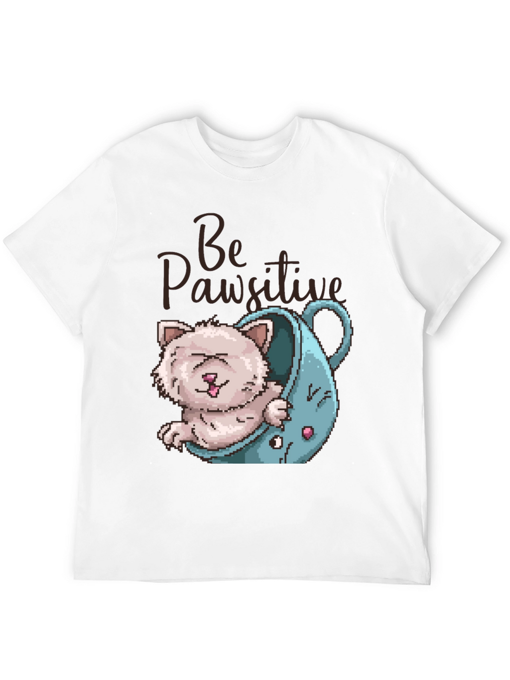 Be Pawsitive Cat Lover T-Shirt