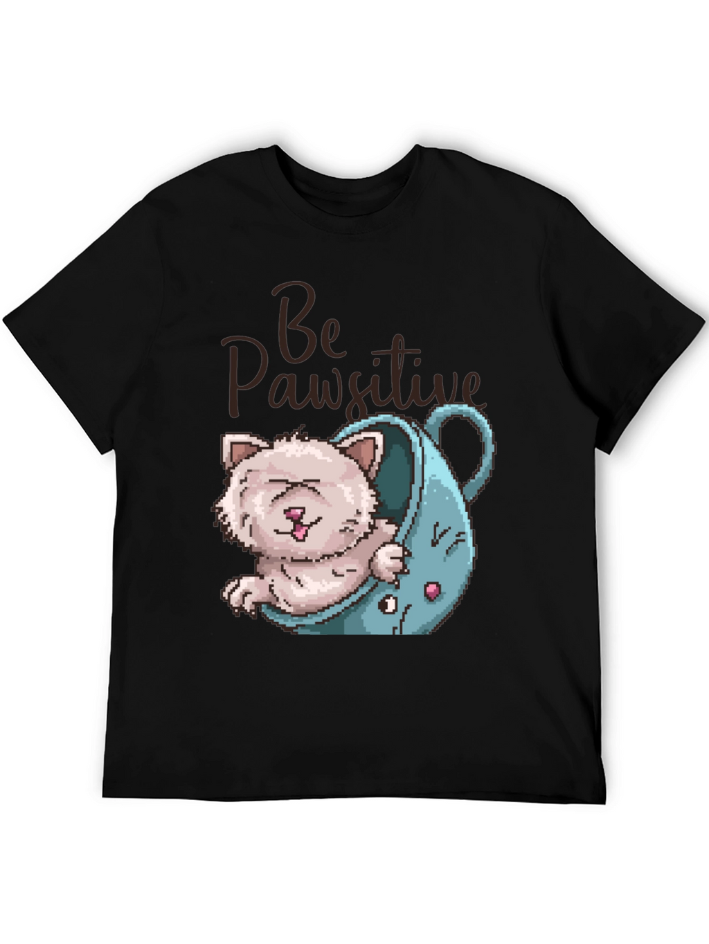 Be Pawsitive Cat Lover T-Shirt