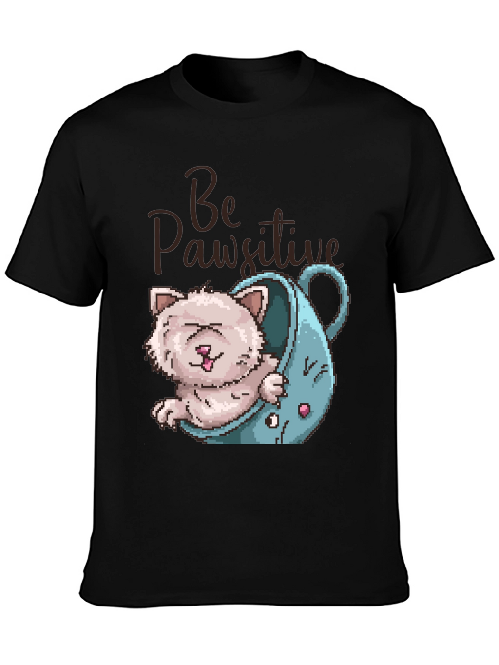 Be Pawsitive Cat Lover T-Shirt