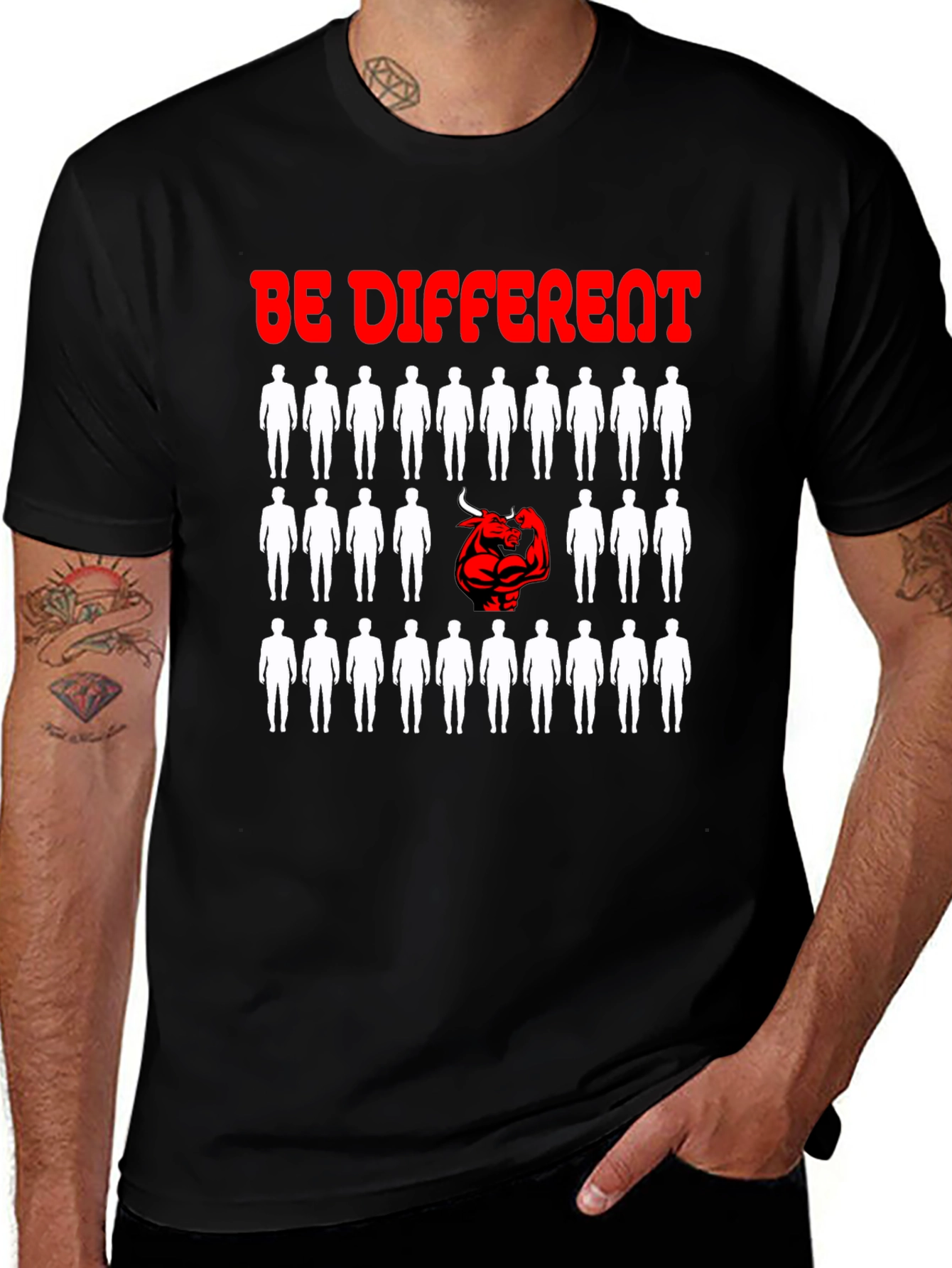 Be Different T-Shirt - Unique Graphic Design