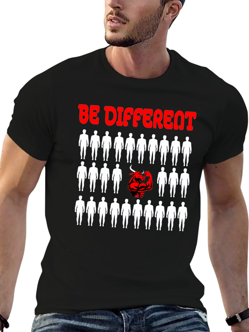 Be Different T-Shirt - Unique Graphic Design