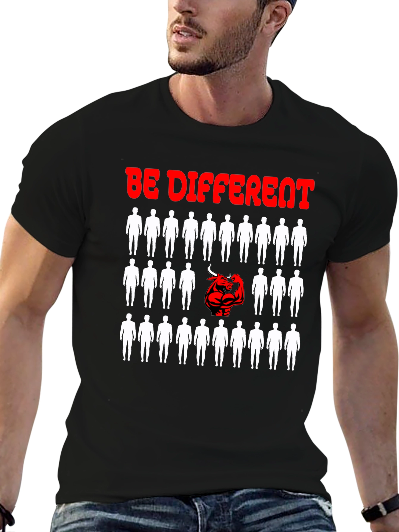 Be Different T-Shirt - Unique Graphic Design