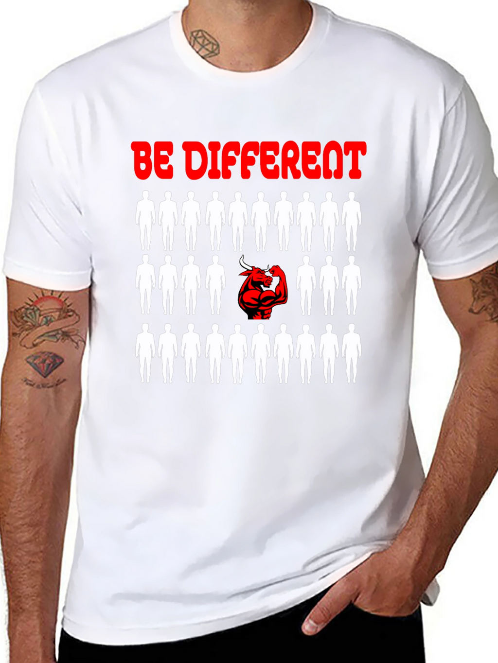 Be Different T-Shirt - Unique Graphic Design