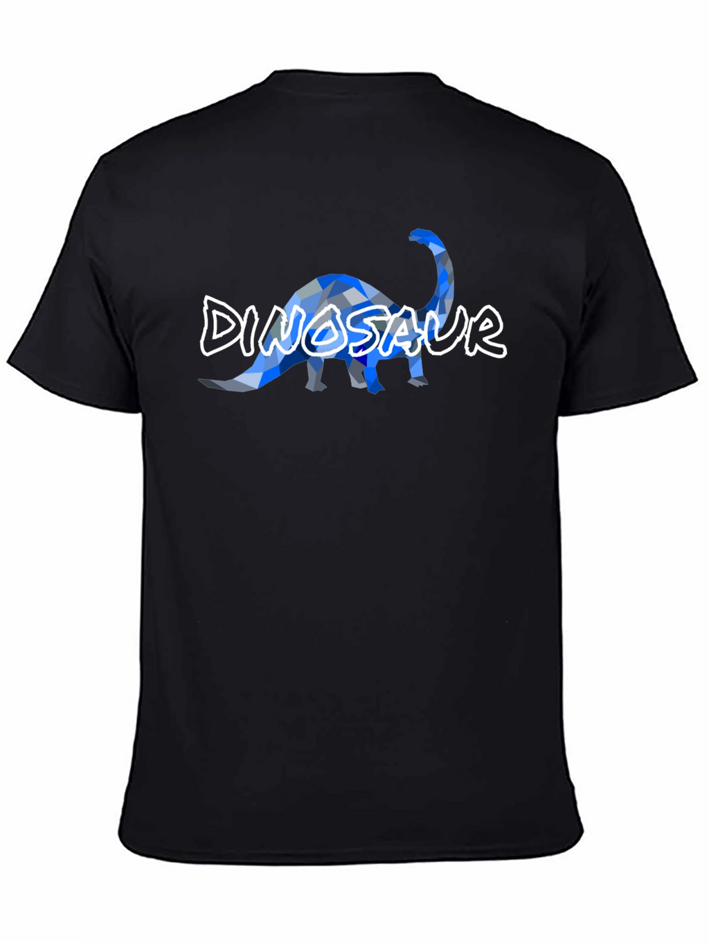 Dinosaur Geometric Graphic Print Mens Tee