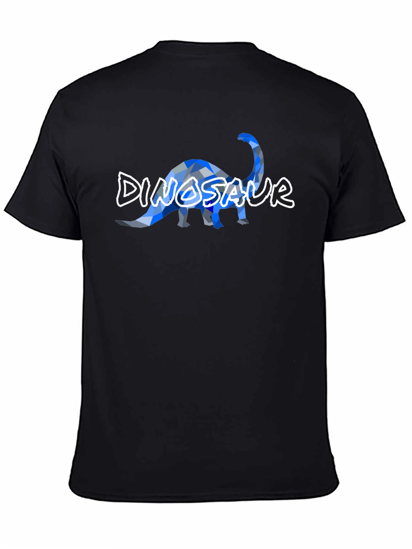 Dinosaur Geometric Graphic Print Mens Tee
