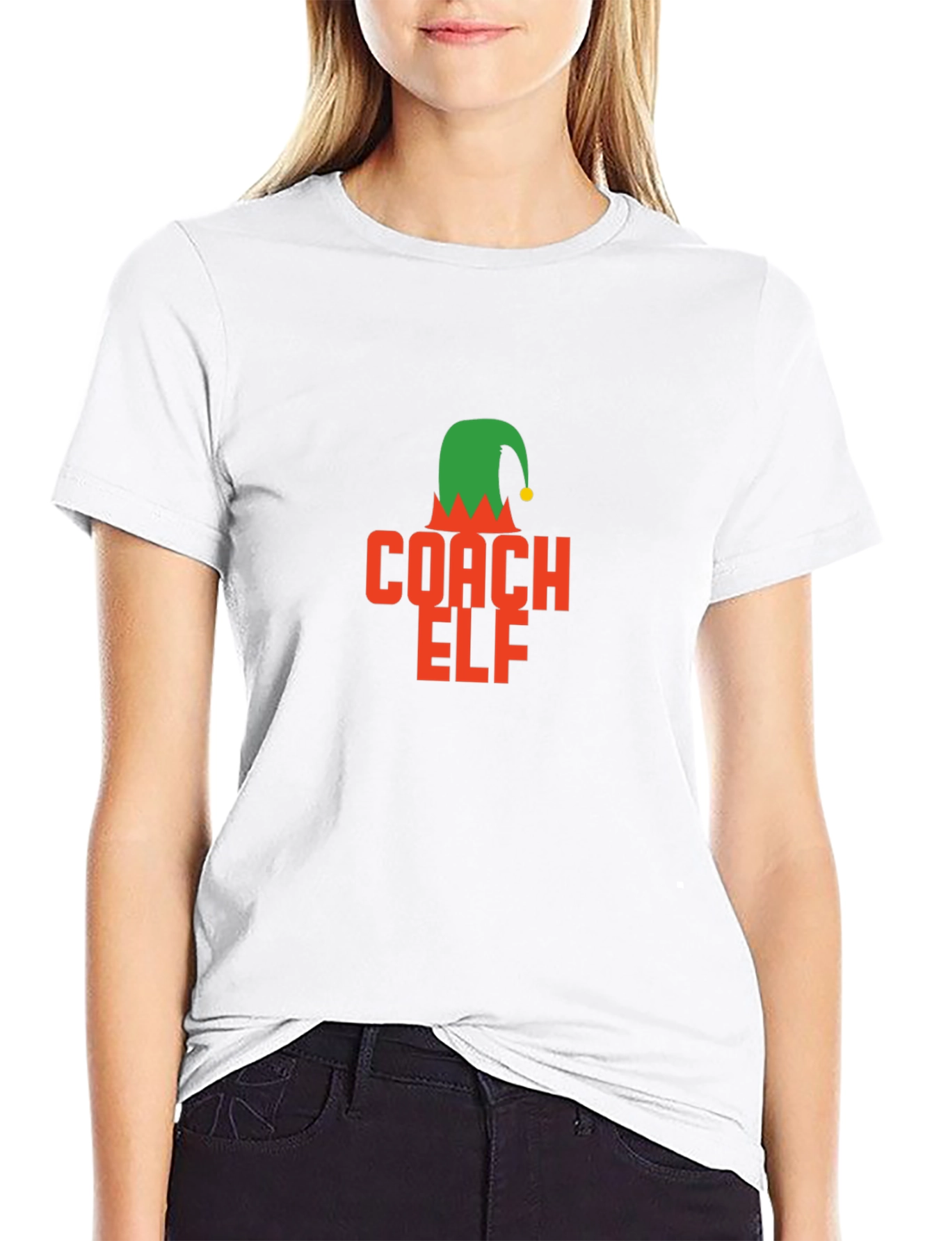Coach Elf Graphic Tee - Holiday Humor