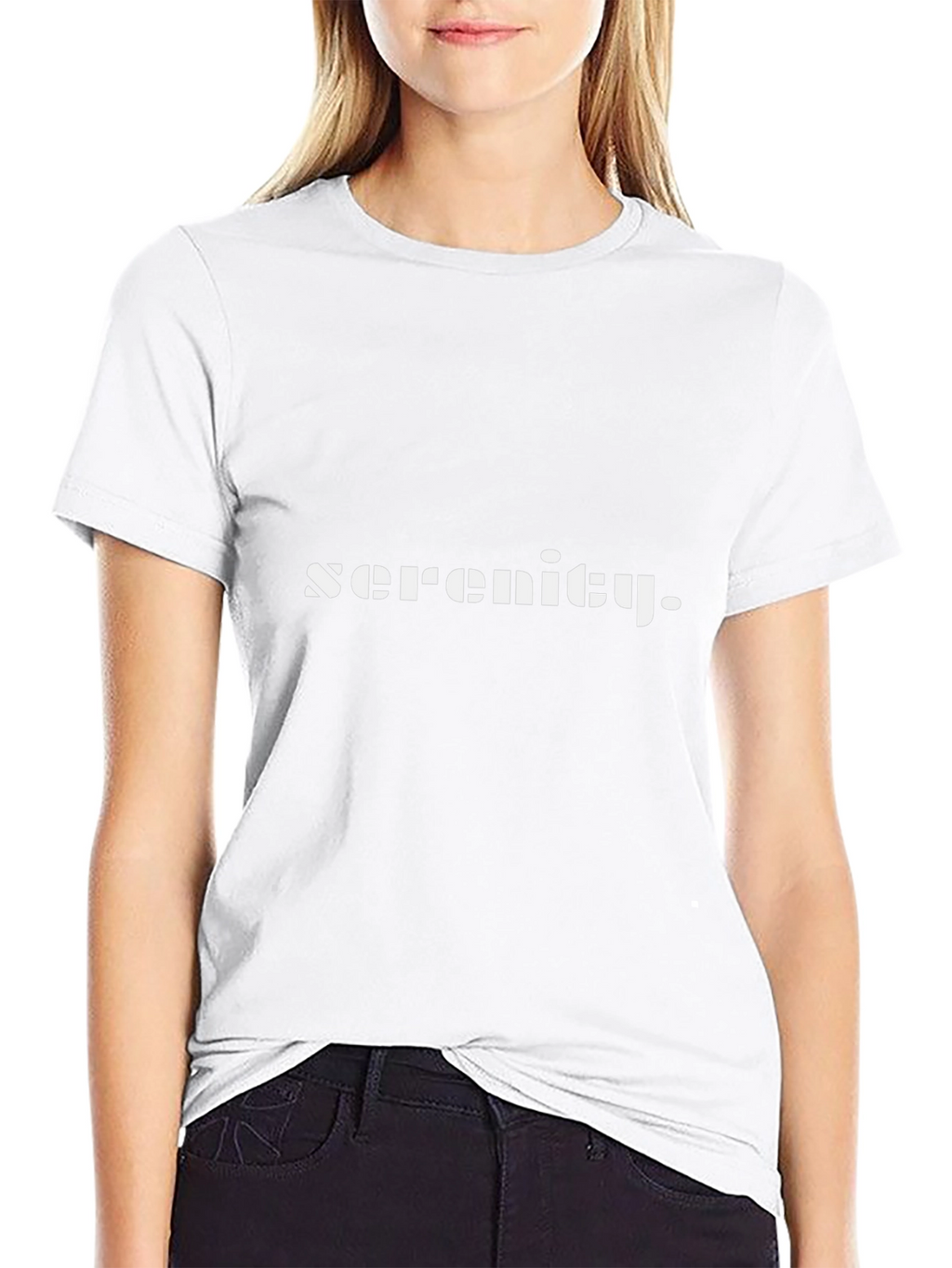 Serenity Black T-Shirt - Modern Minimalist Design