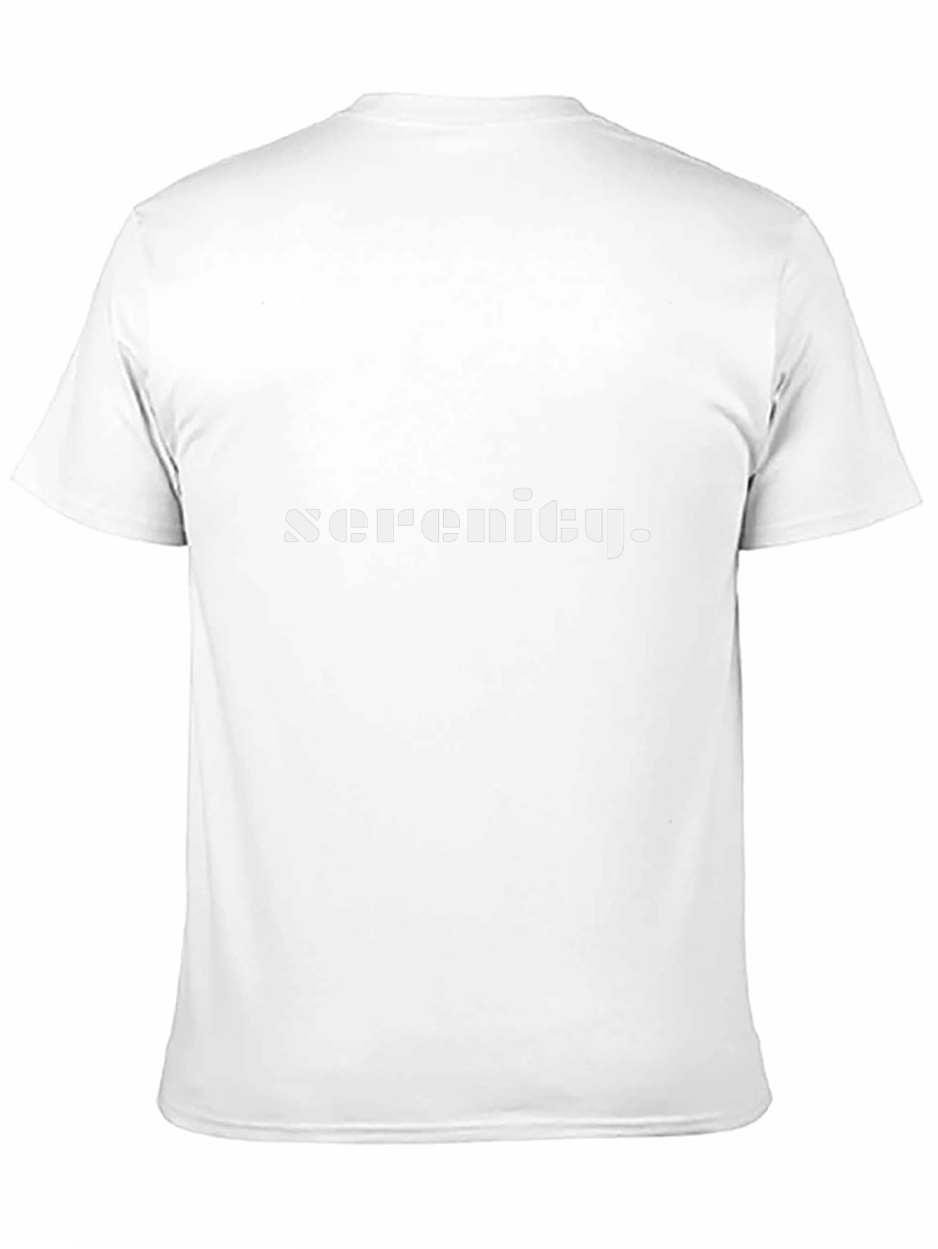 Serenity Black T-Shirt - Modern Minimalist Design