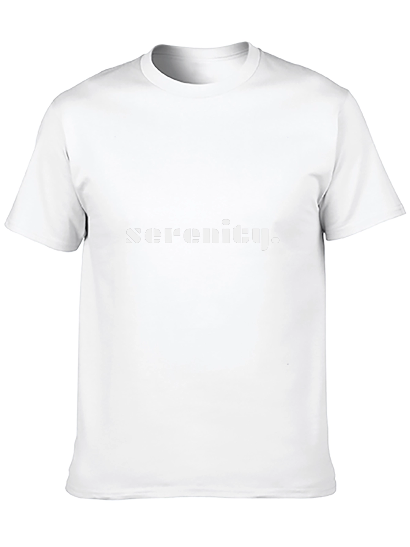 Serenity Black T-Shirt - Modern Minimalist Design