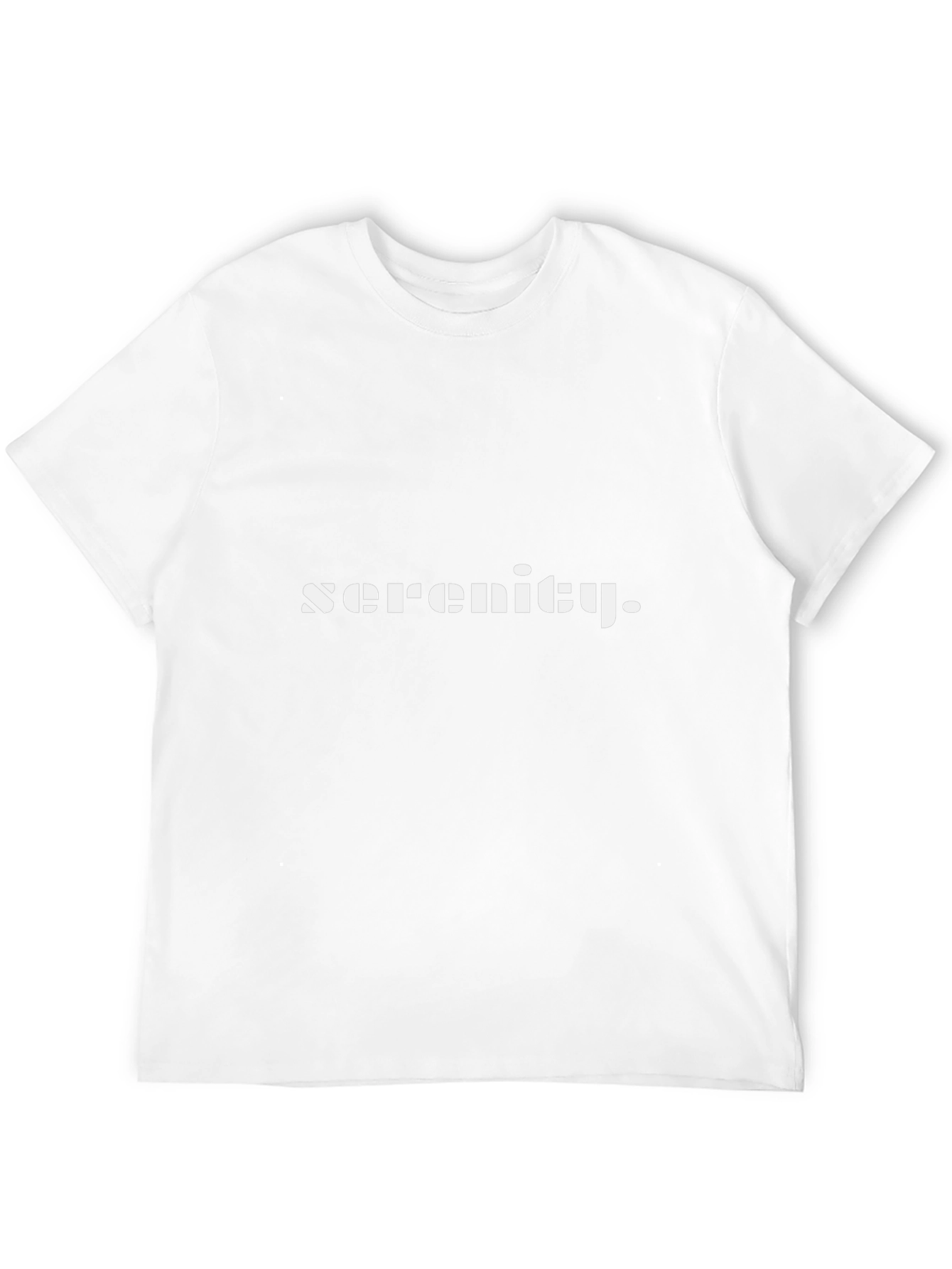 Serenity Black T-Shirt - Modern Minimalist Design