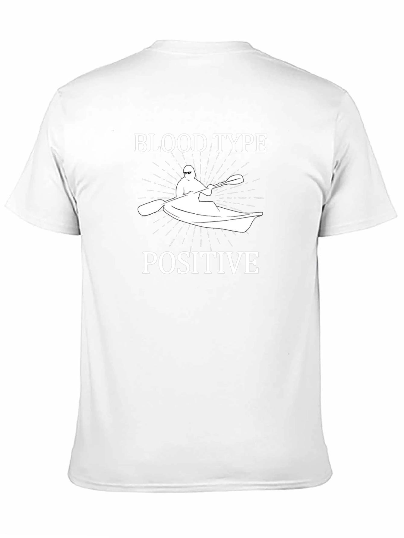 Blood Type Positive Kayak T-Shirt