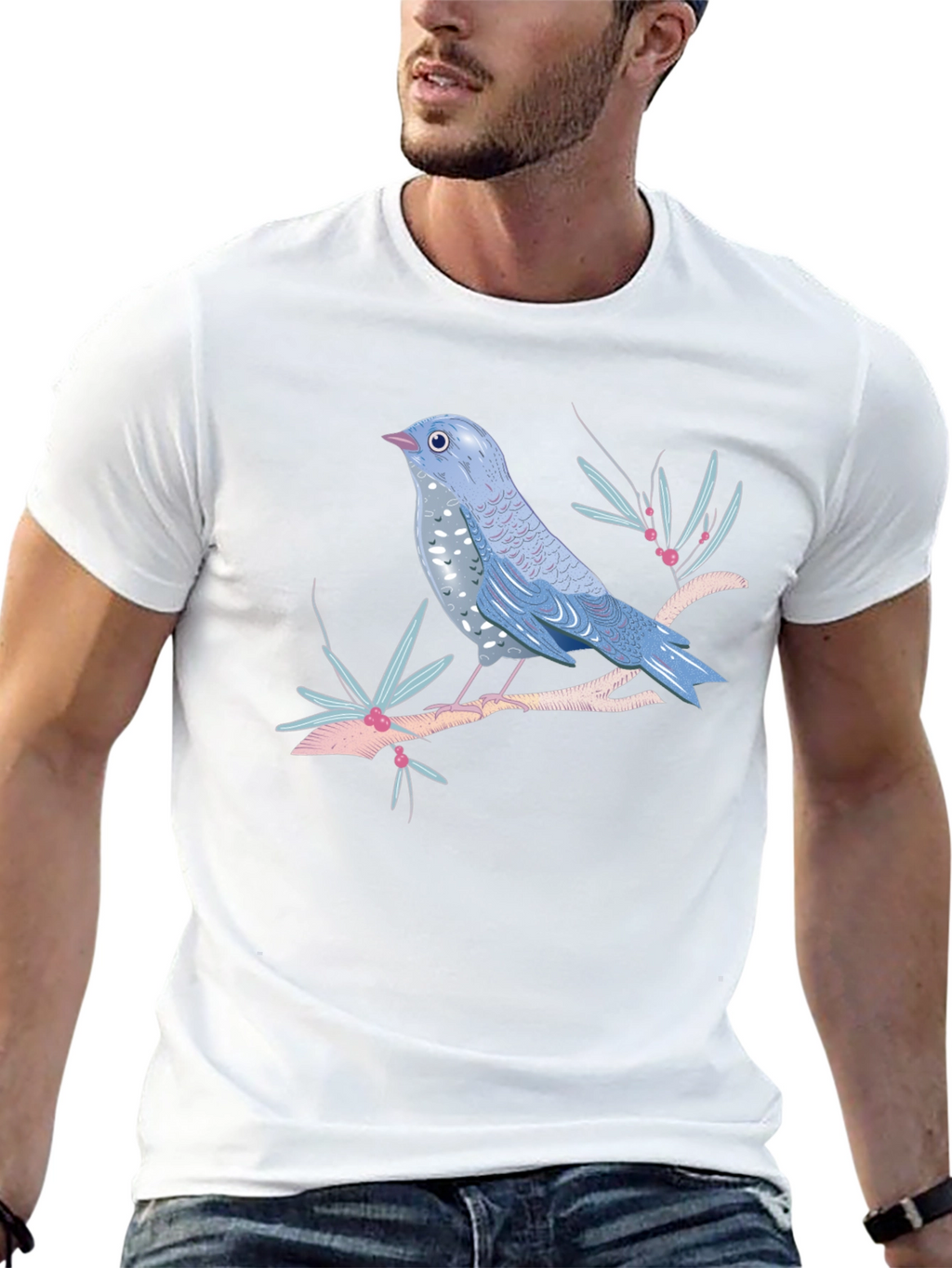 Bird on Branch Graphic Tee