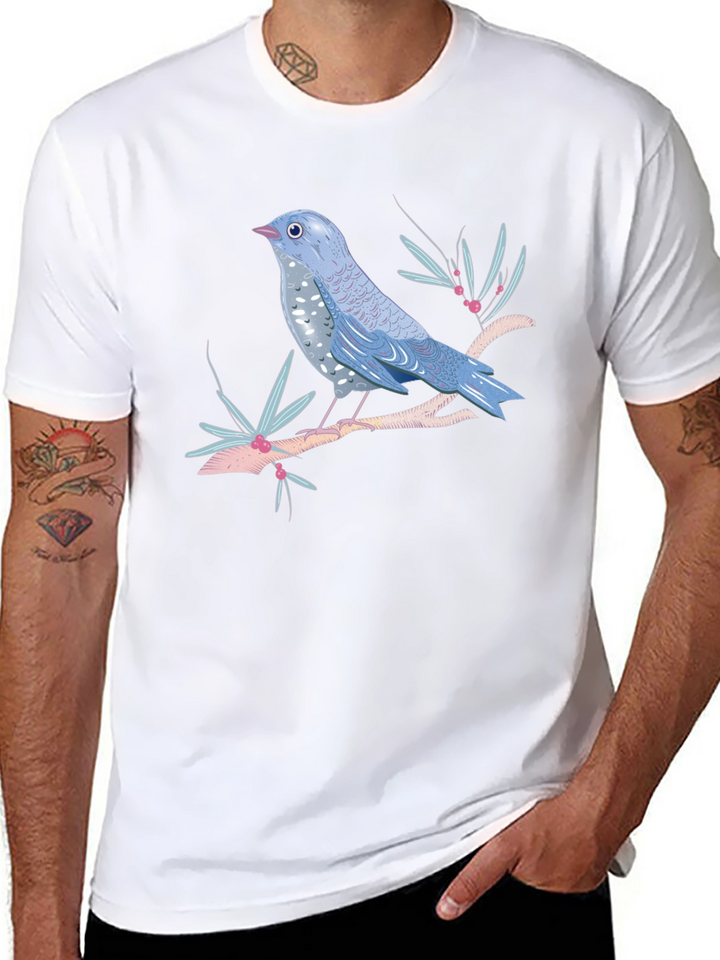 Bird on Branch Graphic Tee