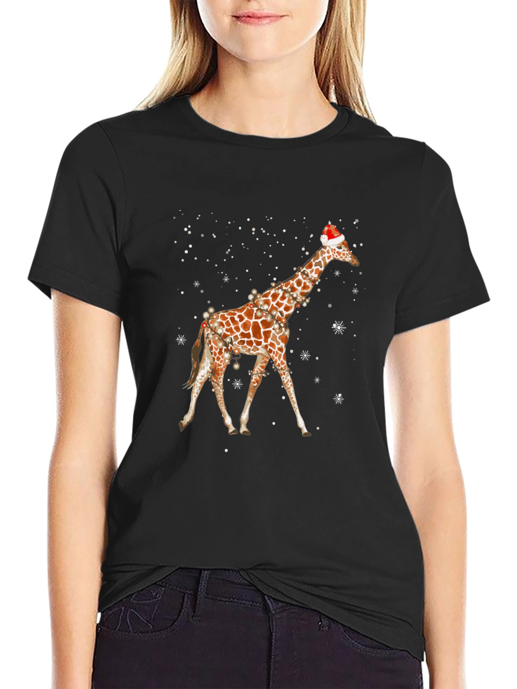 Christmas Giraffe T-Shirt