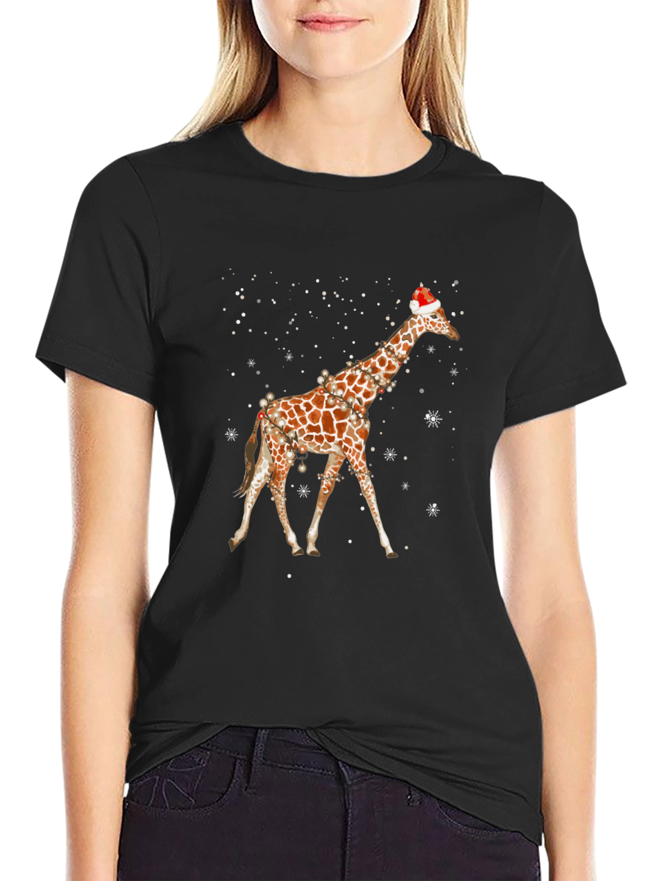 Christmas Giraffe T-Shirt
