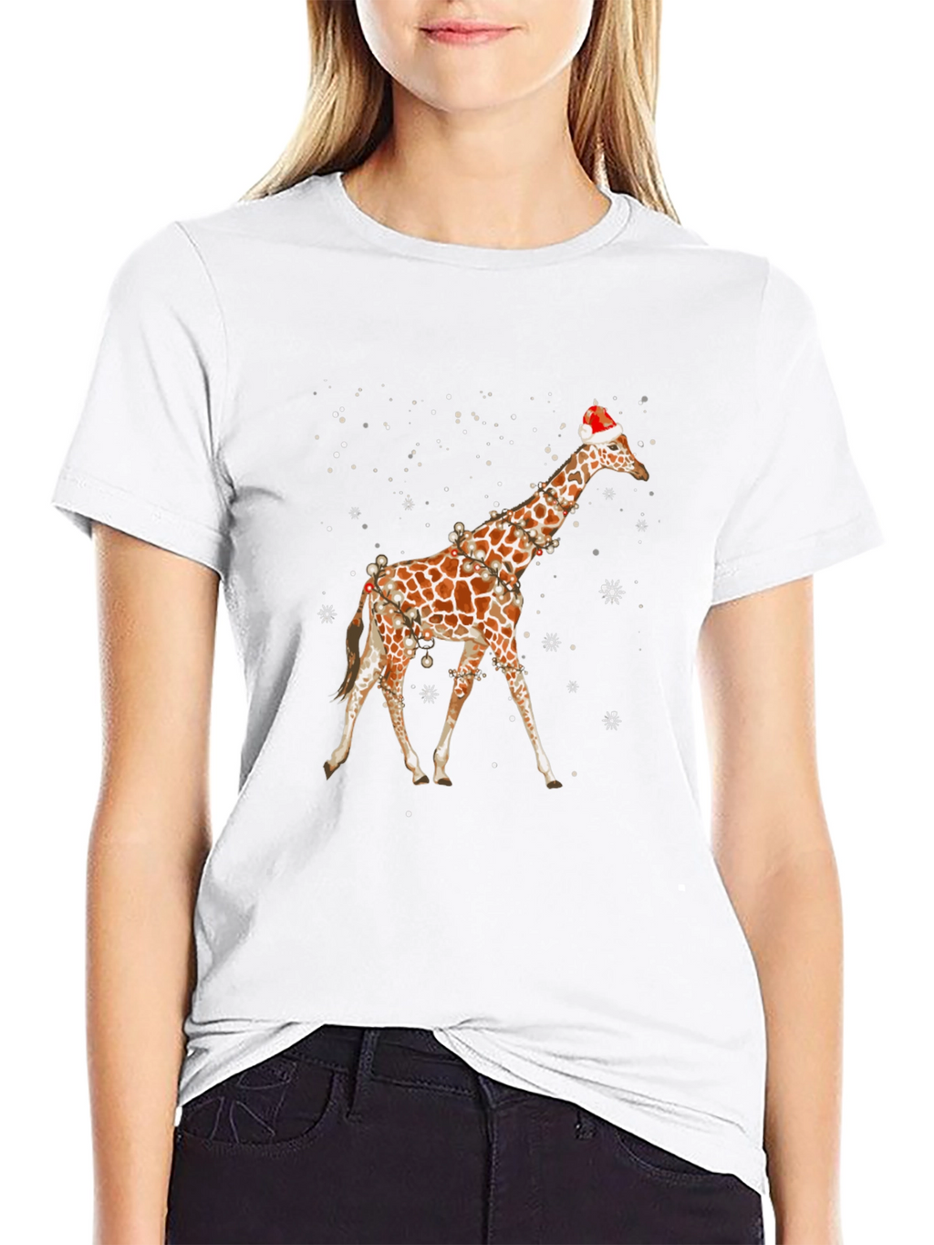 Christmas Giraffe T-Shirt