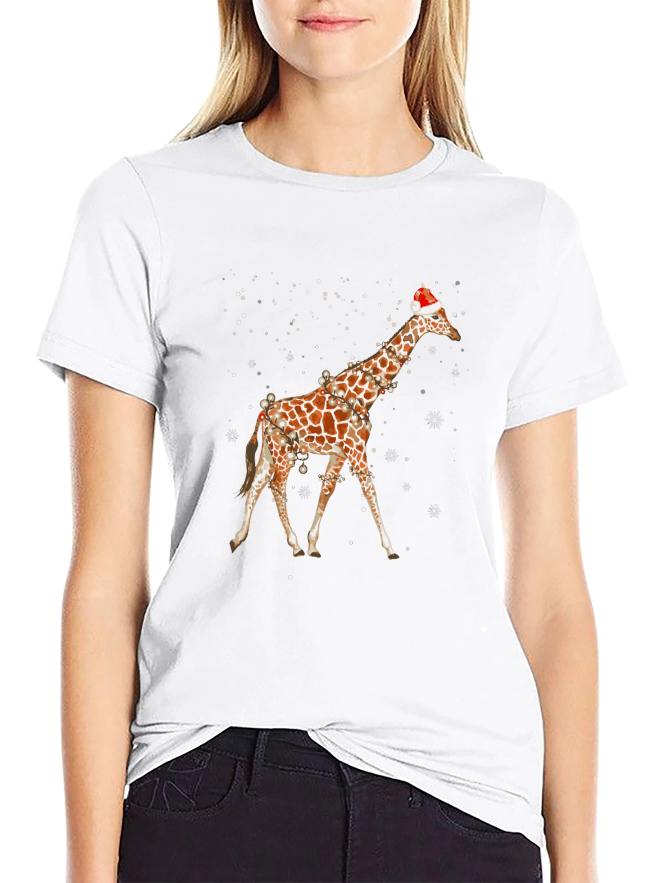 Christmas Giraffe T-Shirt