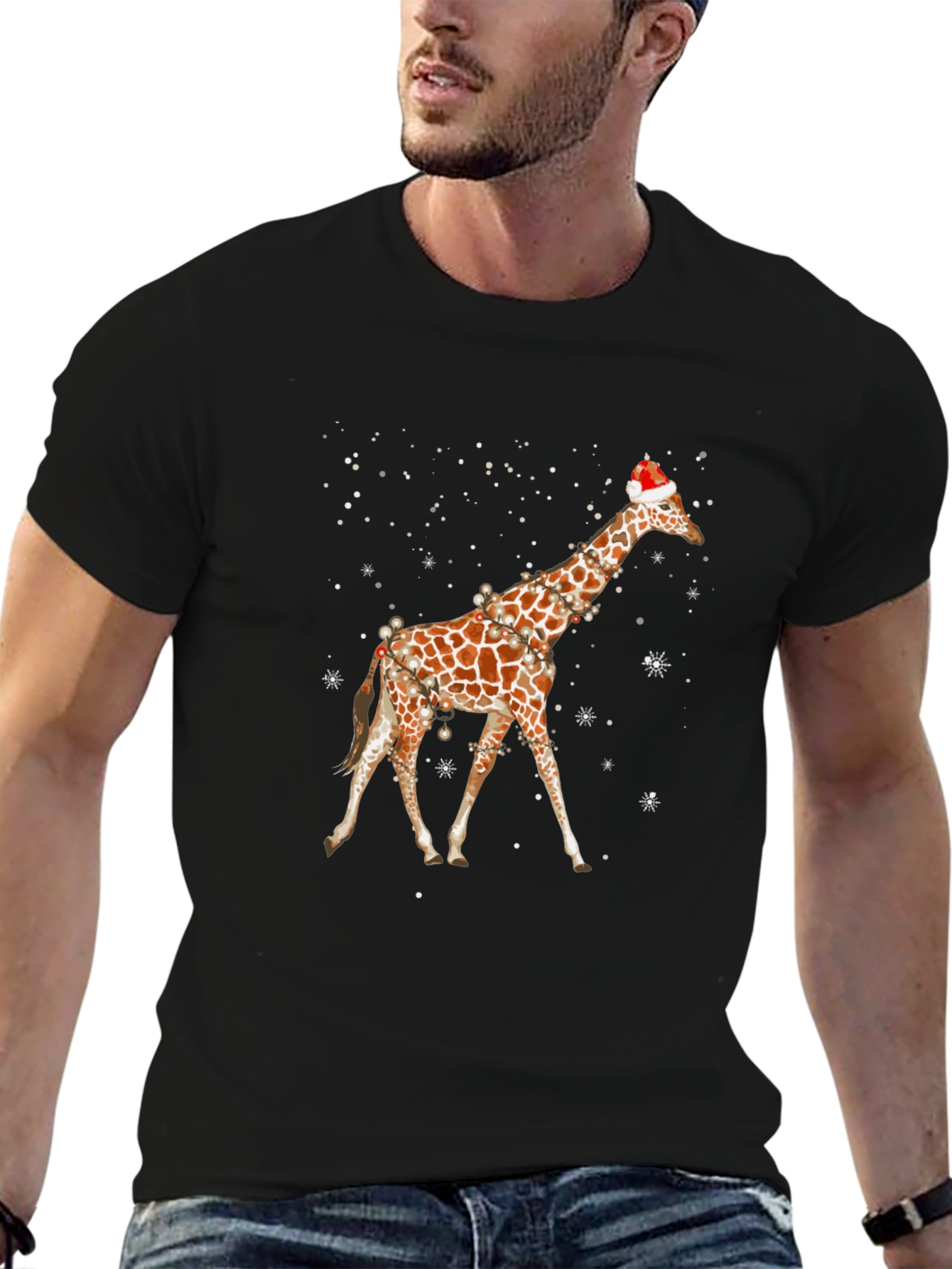 Christmas Giraffe T-Shirt