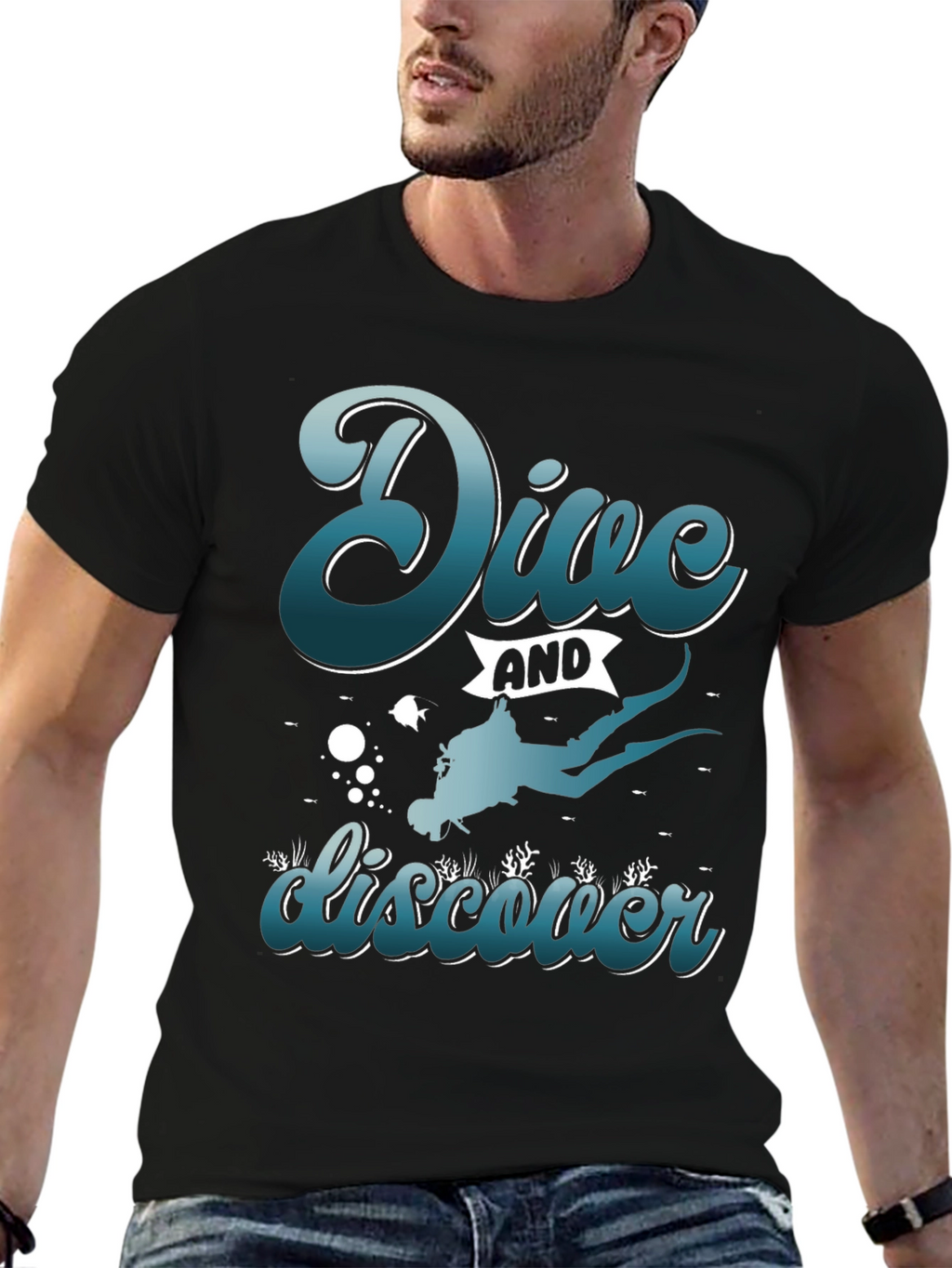 Dive and Discover Graphic T-Shirt