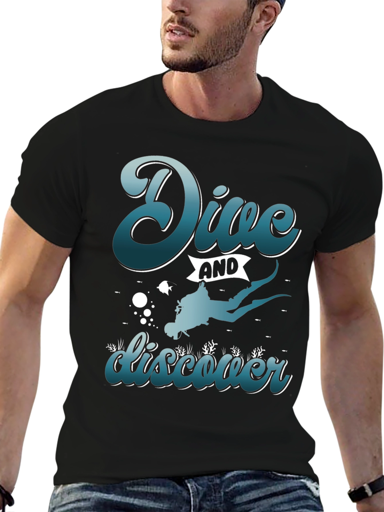 Dive and Discover Graphic T-Shirt