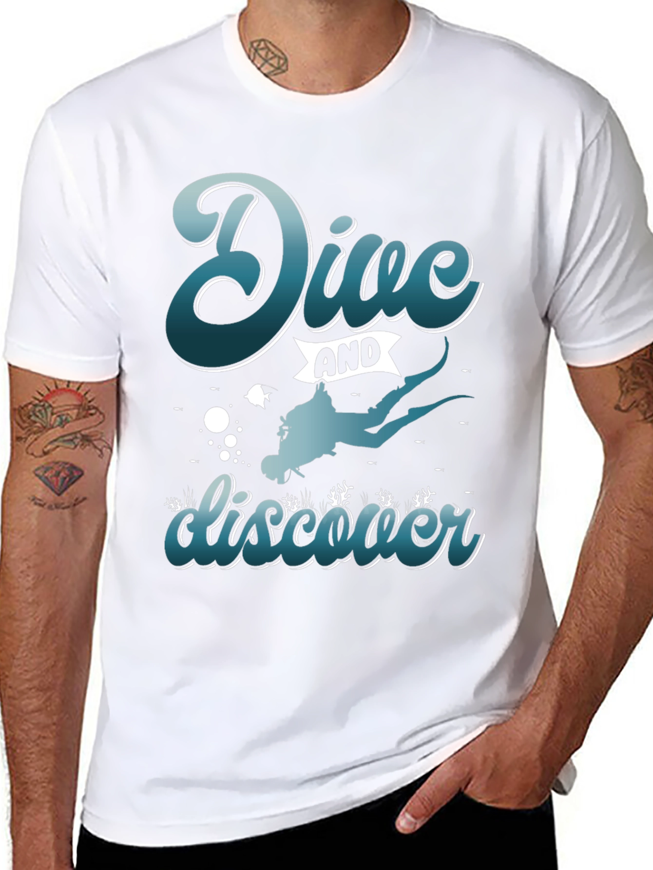 Dive and Discover Graphic T-Shirt