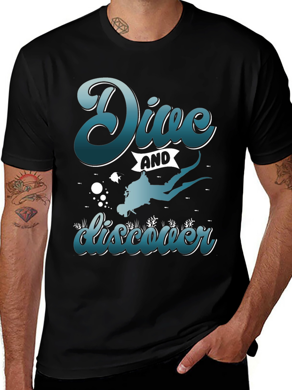 Dive and Discover Graphic T-Shirt