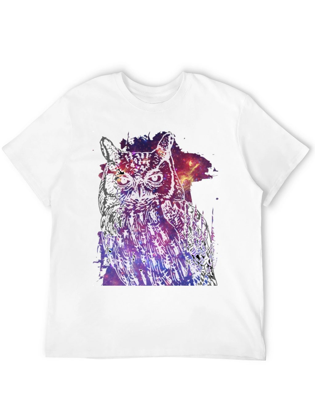 Cosmic Owl Graphic T-Shirt
