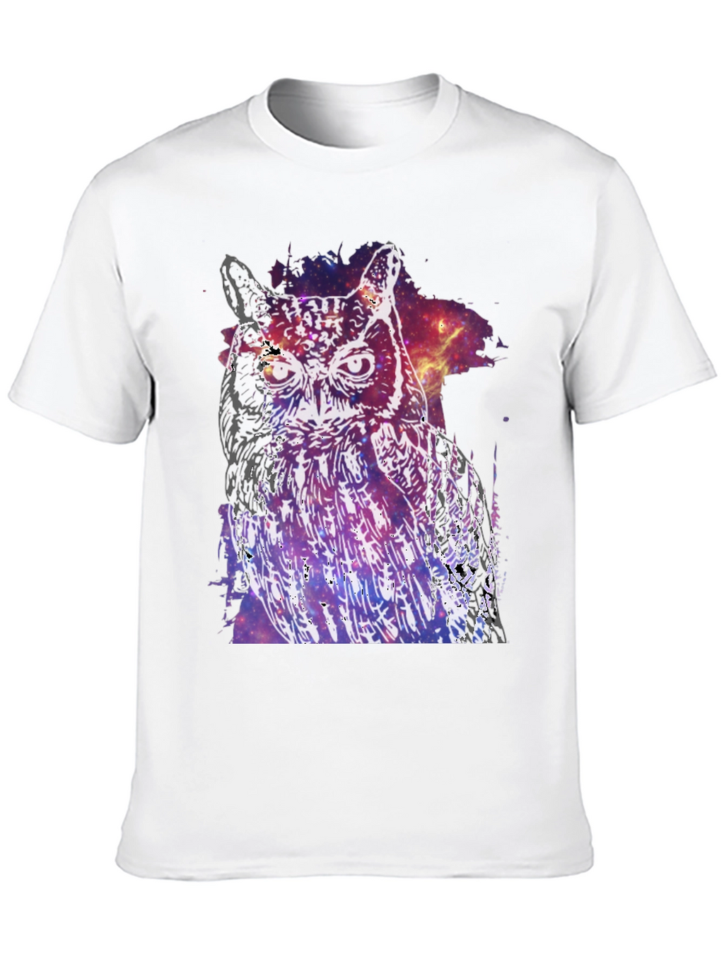 Cosmic Owl Graphic T-Shirt