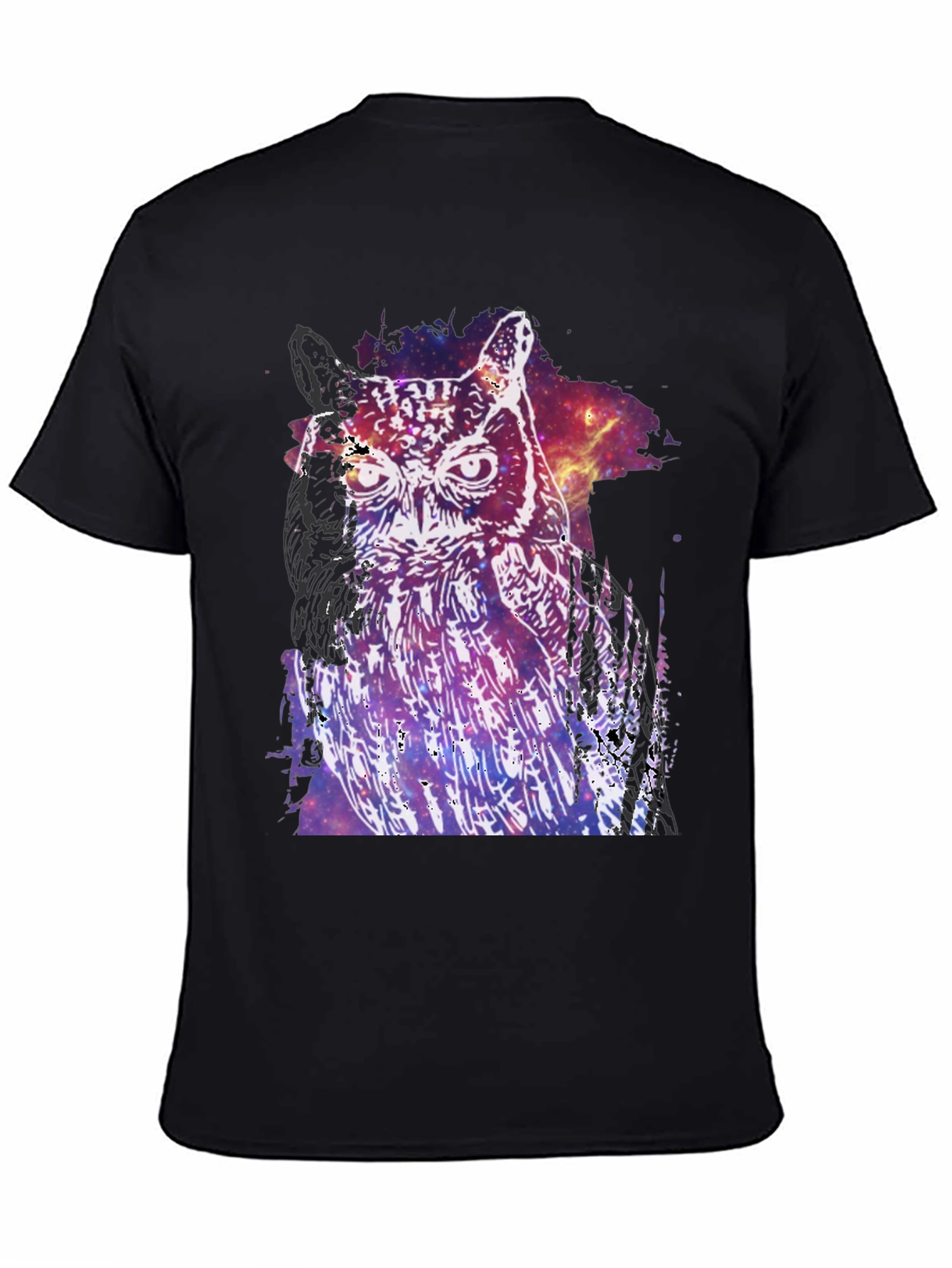 Cosmic Owl Graphic T-Shirt
