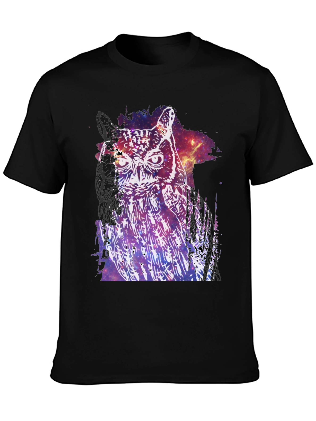 Cosmic Owl Graphic T-Shirt
