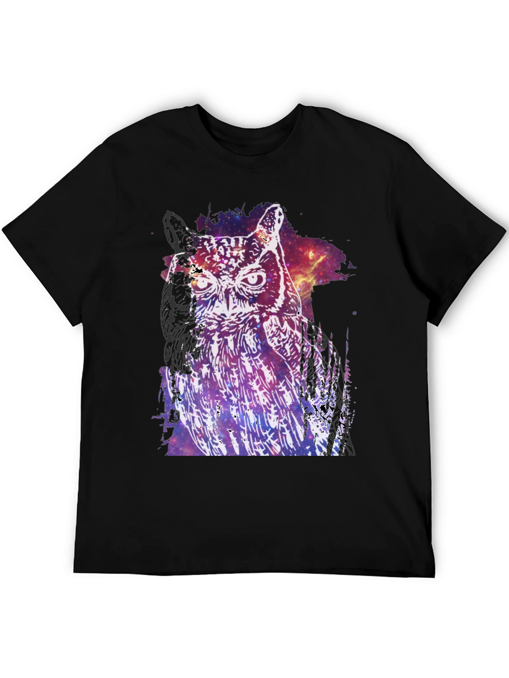 Cosmic Owl Graphic T-Shirt