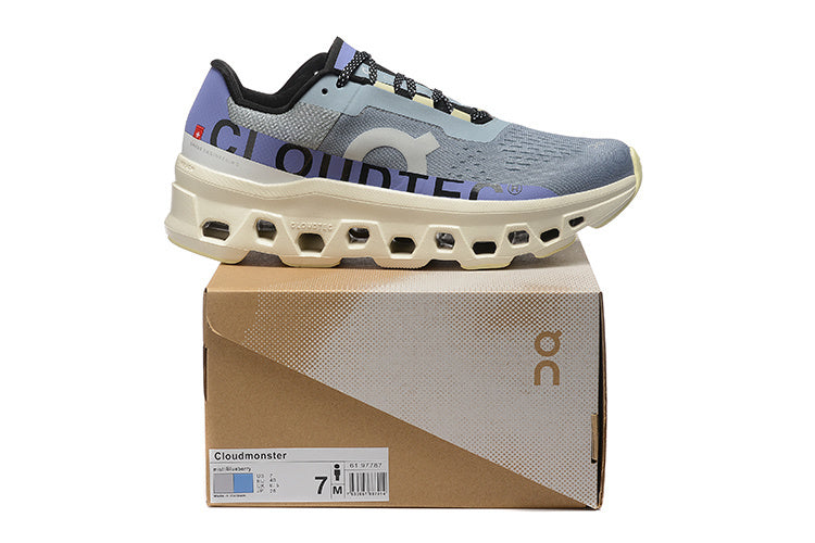 On Running Cloudmonster Sneakers Hazy Blue | Soft Purple