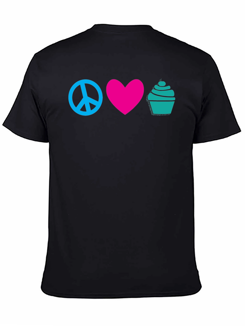 Peace Love Cupcakes Graphic Tee
