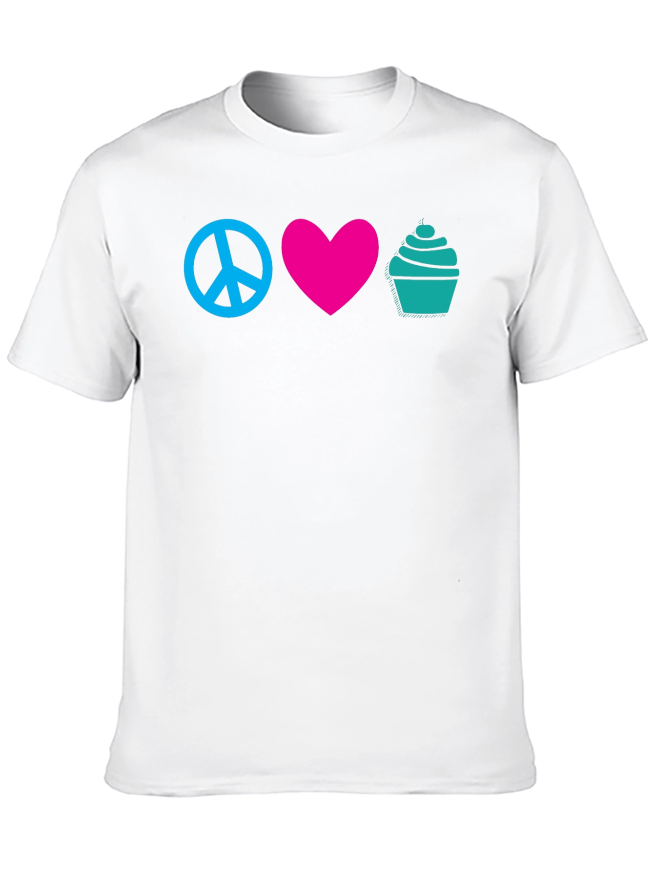 Peace Love Cupcakes Graphic Tee