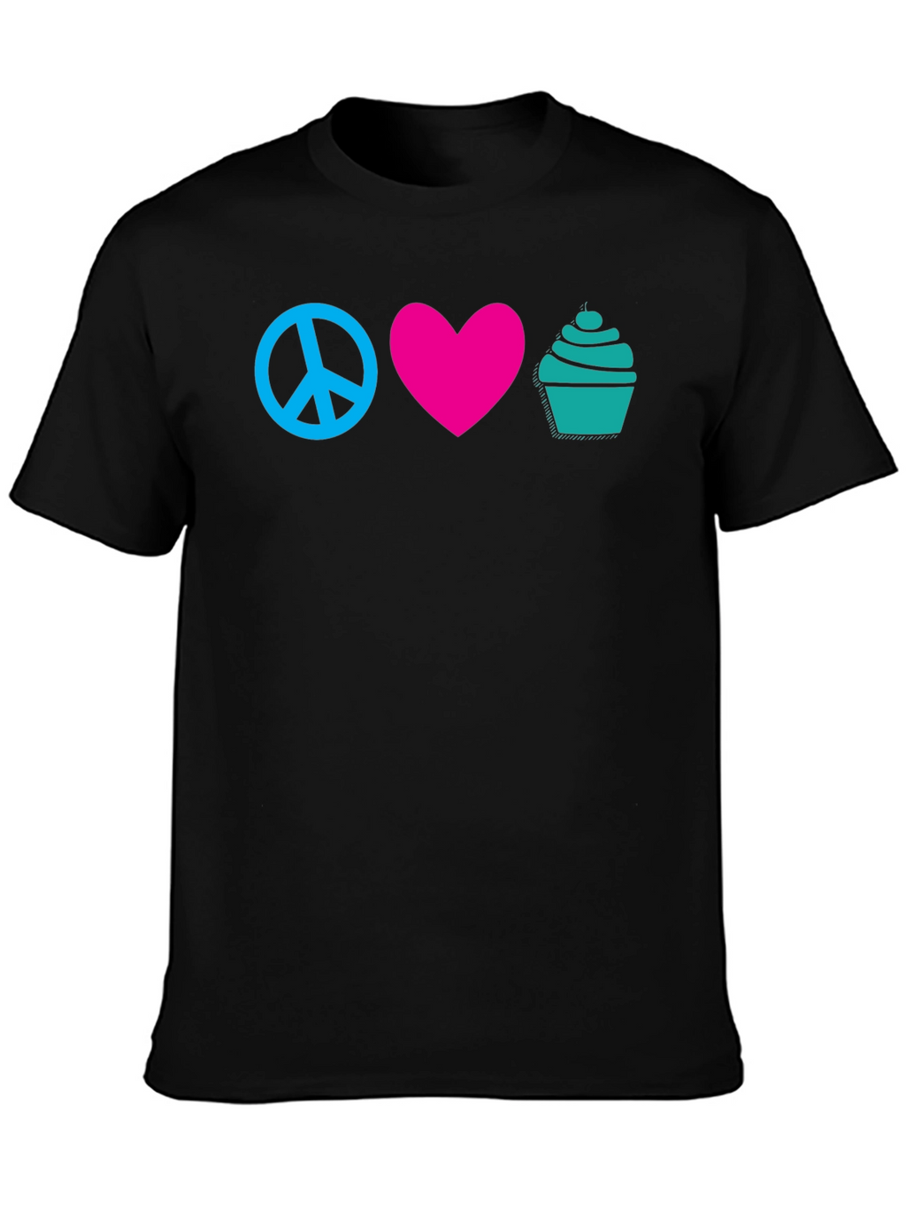 Peace Love Cupcakes Graphic Tee