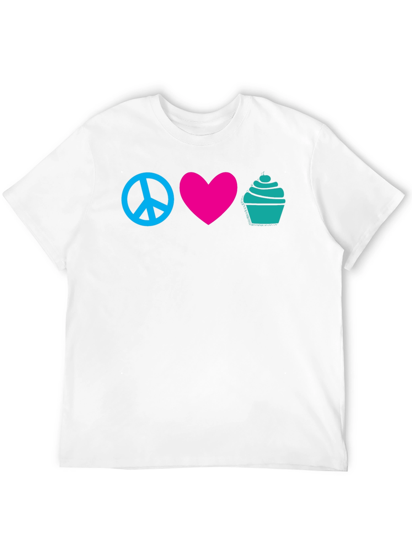 Peace Love Cupcakes Graphic Tee
