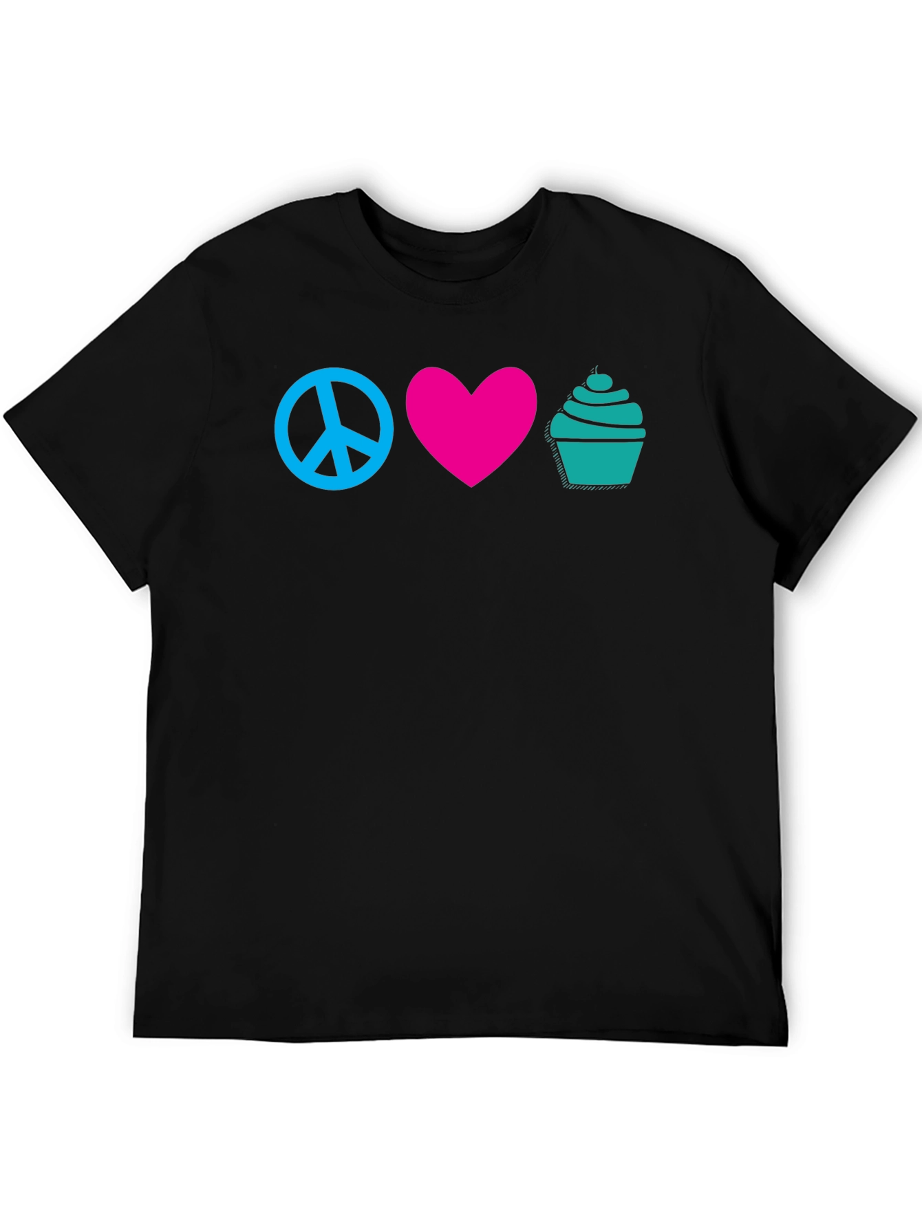 Peace Love Cupcakes Graphic Tee