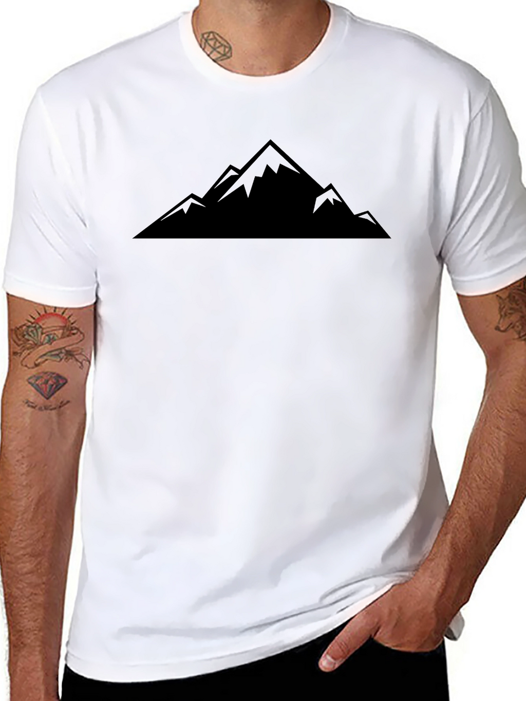 Black Mountain Silhouette Graphic Tee